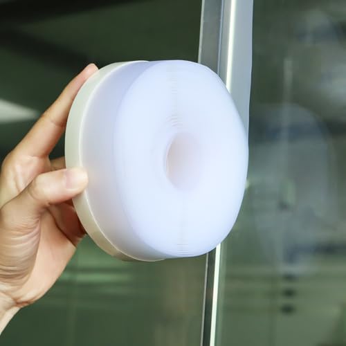 FOURGUN Silicone Weather Stripping Seal Door Tape 45 MM * 33FT Insulates Soundproofs Perfect for Door Frames Windows Bathroom Shower Glass Gaps Blocks Cold Air Rain - size: 1.77 x 396 in
