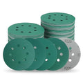 5 Inch 8 Hole Wet Dry Sanding Discs - P80-220 Assortment - 50 Pack - size: Mixed Grit