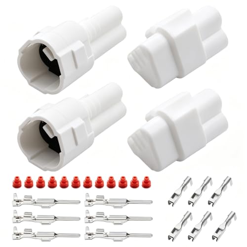2 PACK 3Pin Motorcycle Connector Kit - style: 2 PACK 3Pin