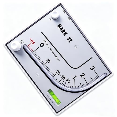 Mark II 25 Liquid Filled Manometer, 3" wc, 3% Accuracy for Pressure Testing
