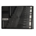 Tool Sorter Wrench Organizer (black) – 28‑Slot SAE & Metric Wrench Tray for Toolboxes – Fits 2” Shallow Drawers – Heavy‑Duty USA‑Made Open‑Face Tool Organizer