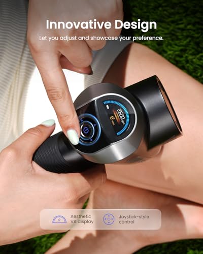 RENPHO Ascend Massage Gun, Adjustable 6-12mm Amplitude - color: Haze Black
