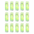 HARFINGTON 15pcs Small Cylindrical Bubble Level Vials 22.5x8mm PMMA Mini Horizontal Bubble Spirit Level Measuring Layout Tools for RV TV Picture Frame Hanging Tool Leveler - size: 22.5x8mm