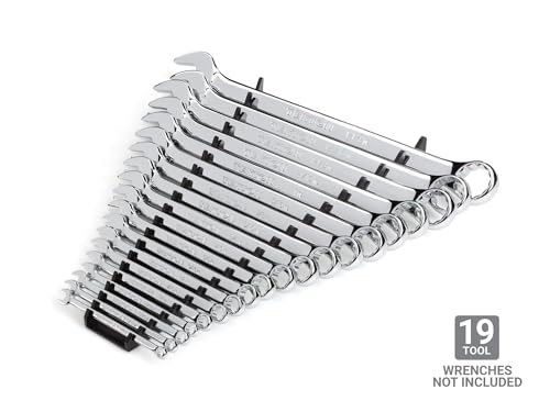 TEKTON 19-Tool Combination Wrench Organizer Rack (Black) | ORG29119 | Made in USA - color: Black, size: 19-Tool
