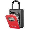 Puroma Key Lock Box Large with Code Lockbox Outdoor Wall Mount Safe 1 Red - color: Red