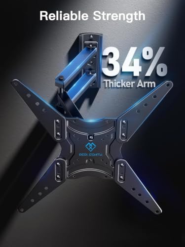 PERLESMITH Full Motion TV Wall Mount Corner for 27-60 Inch TVs - size: 27-60" Full Motion TV Wall Mount