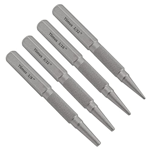 4pcs Nail Setter Punch, Center Punch Set, Nail Driver Tool