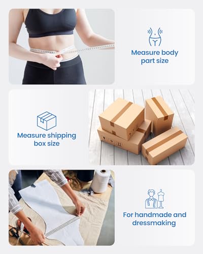 RENPHO Smart Body Measuring Tape, Bluetooth App, 60in, for Weight Loss