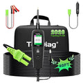 Topdiag P100 Automotive Power Circuit Probe Tester, 12 24V Electrical Short/Open Breaker Finder, AC DC Diode Resistance Relay Tester, Continuity Test Digital Multimeter/Ohmmeters, 20 + 20FT Cable - style: P100