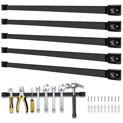 24" Magnetic Tool Holder, 5 Pack PVC-Coated Heavy Duty for Garage - style: 24IN-5 PACK