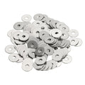 Flat Washers, 304 Stainless Steel Hardware Assorted Washer, 15 x 4 x 1 mm Fit for Bolts Screws Industrial Use (300 Pack, Silver) - size: 15 x 4 x 1 mm