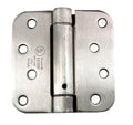 Self Closing Spring Hinges Satin Nickel 4 Inch - 5/8 Inch Radius 2-Pack - color: Satin Nickel, size: 4" x 4" with 5/8" radius (Pack of 2)