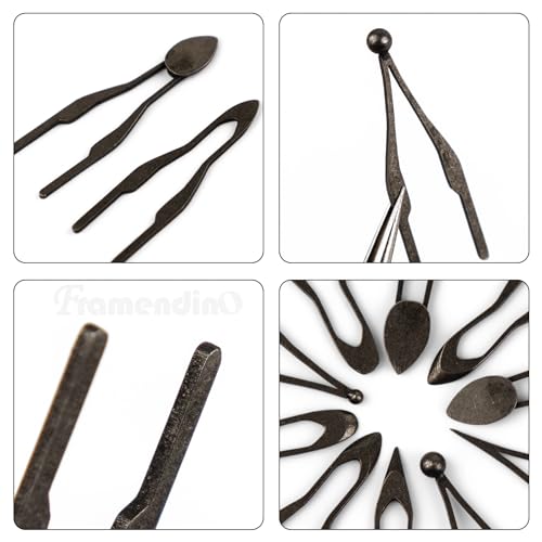 Framendino, 10 Pack Wood Burning Kit Tips Set Wire Tip Tool 1-10 Kinds