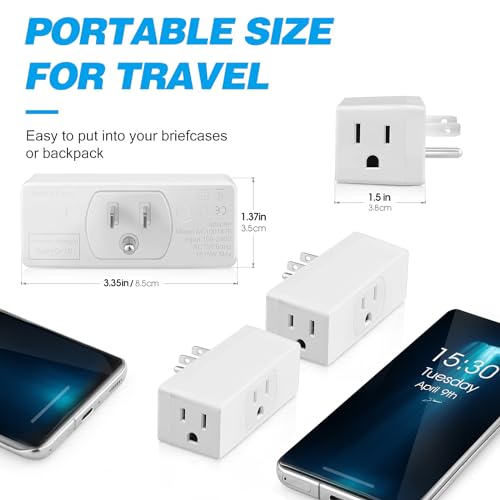 Multi Plug Wall Outlet 2pack Multiple Outlet Splitter Multi Outlet Extender