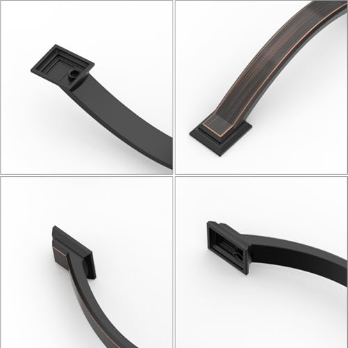 10 Pack 3.75 inch Cabinet Pulls Oil Rubbed Bronze Cabinet Handles Drawer Pulls for Kitchen Cabinet Cupboard - color: Oil Rubbed Bronze, size: 3.75 inch（96mm）, style: 10 Pack