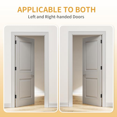 Luxbaro 2 Pack Self Closing Door Hinges 4 Inch, Adjustable Tension, Black - color: Matte Black-1/4'', size: 4" 2 Pack