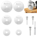 10Pcs HSS Cutting Discs Set for Dremel Rotary Tools - 6 Saw Blades with 3 Mandrels (2X 1/8" & 1x 1/4") & Screwdriver, Mini Circular Saw Wheels for Cutting Wood, Plastic, PVC, Copper & Aluminum