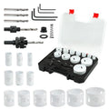 Hole Saw Kit Bi Metal, with 3/4" to 2-1/2" 22 PCS Saw Blades in Case, Hole Saw Set for Metal, Wood and Plastic, with Clean and Smooth Cutting Edge, Fast Chip Removal - style: BI Hole Saw 22pcs
