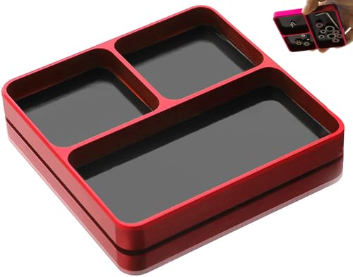 Magnetic Tool Tray for RC Car Drone Electronics Repair Small Parts - color: Red