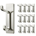 pickpiff 13LB Strong Stick-on Hooks for Coat & Towel, Brush Nickel 12 Pack - color: Brushed Nickel, size: 12 Pack