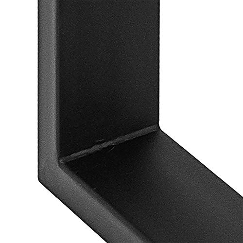 VEVOR Set of 2 Steel Table Legs, 28 Height 24 Wide Dining Table Legs,Heavy Duty 3.1" Width Box Section Square Table Legs,28x24x3.1 Inch Black Color Industrial Country Style Metal Dining Legs - size: 28"H x 23.6"W, style: Square