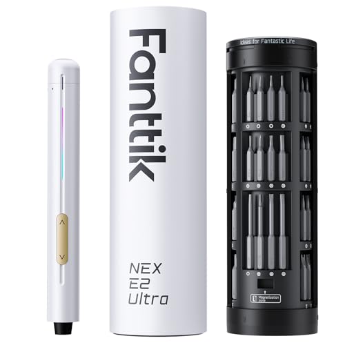 Fanttik E2 Ultra Electric Screwdriver, Screwdriver for Electronics (White) - color: Snow White