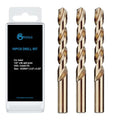 GMTOOLS 25/64 inch Cobalt Drill Bits, M35 HSS, 135 Degree Tip, Jobber Length Twist Drill Bit Set for Hard Metal, Stainless Steel, Cast Iron, Wood and Plastic, with Storage Case, Pack of 3 - style: M35-25/64-3PCS