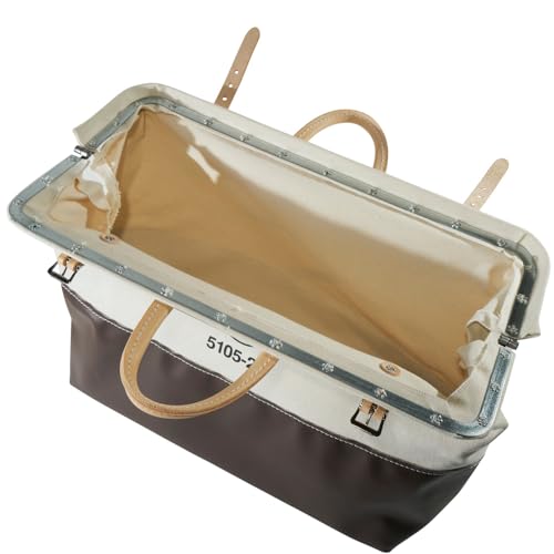 Klein Tools 5105-20 High-Bottom Canvas Tool Bag, 20-Inch - size: 20-Inch