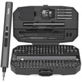Precision Electric Screwdriver Set,160-in-1 Mini Electric Screwdriver,650mAh Rechargeable Screwdrivers,S2 Magnetic Bit,3 Torque Settings,Repair Tool Kit for Computer Phone Laptop Camera Watch Glasses - color: 160 Grey