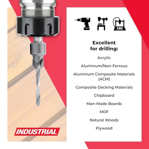 Amana Tool Woodworking Countersink Set, AMS-623, 3-Piece | Carbide Tipped with Round Shank - style: AMS-623, 3-PC