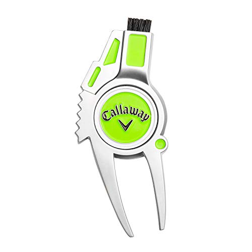 Callaway 4-in-1 Golf Divot Repair Tool - color: Lime