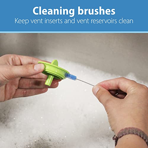 Dr. Brown's Baby Bottle and Nipple Brush Deluxe Cleaner, Soft Touch, and Sponge Brushes, Blue Variety Pack, 3 Count - color: Blue Variety Pack, size: 3-Pack