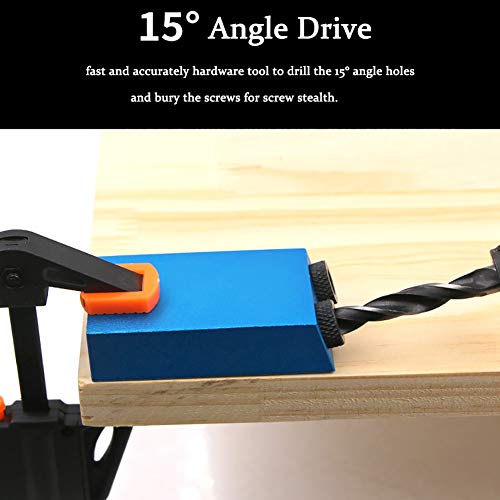 Joywayus Self Centering Dowelling Jig with Pocket Inclined Hole Jig, Metric Standard 6/8/10mm Dowels Jig Accessories, Wood Dowel Hole Drilling Guide Woodworking Positioner Locator Update Wavy Design