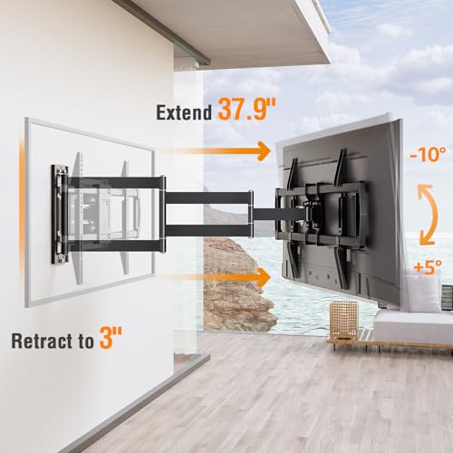 Outdoor TV Wall Mount Waterproof for 42-75 Inch TVs, 37.9" Long Extend Arm - size: Outdoor, Arm 37.9"
