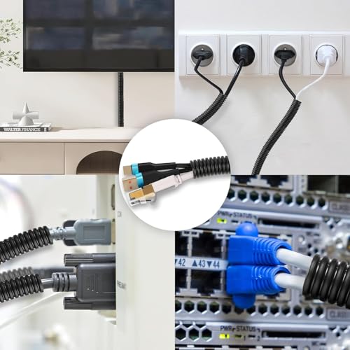 60 FT Wire Loom 3/4 Inch, Split Wire Loom Tubing Wire Conduit, Wire Protector Tubing – Black - color: 3/4" x 60ft-Black
