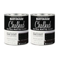 Rust-Oleum Chalked All-in-One Ultra Matte Black Abyss Spray Paint - color: Black Abyss, size: 30 Ounce (Pack of 2)