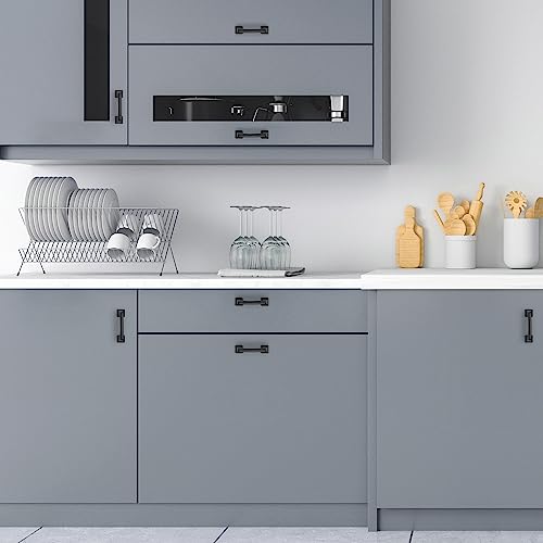 30 Pack Kitchen Cabinet Handles 3 Inch Hole Center Black Cabinet Pulls - color: Matte Black, size: 3 Inch Hole Centers