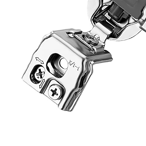 Ravinte 1-1/2 Inch Overlay Soft Close Hinge Kitchen Cabinet Hinges 60 Pack | 30 Pairs， Stainless Steel, Satin Nickel, Cabinet Hardware, Face Frame Fit, Adjustable For Kitchen, Cupboard, Furniture Doors - size: 1-1/2 inch Overlay