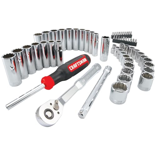 CRAFTSMAN Mechanics Tool Set, 3/8 Inch Drive, 61 Piece (CMMT45161) (Pack of 4) - size: Pack of 4