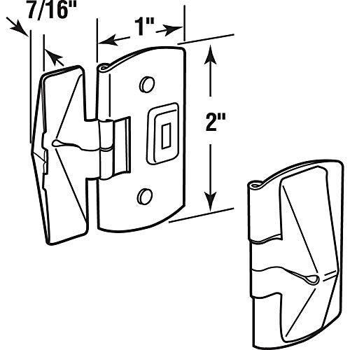 Prime-Line U 10683 Stainless Steel Wood Window Vent Latch (2 Pack) - color: Stainless Steel
