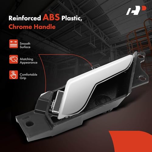 A-Premium Inside Interior Door Handles - Front & Rear Side | Compatible with Chevrolet Captiva Sport 2012-2015 & Saturn Vue 2008-2010, Chrome, Set of 4 - style: Front and Rear