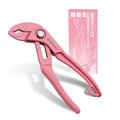 WORKPRO Mini Water Pump Pliers, 4-Inch Groove Joint Pliers for Tight Spaces - color: Pink