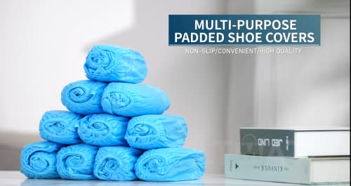 Disposable Boot Covers Non Slip Clean Home Shoe Covers - color: Blue, size: Large