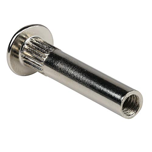 25 Pack Multipurpose Furniture Screws Cabinet Panel Connector Binding Barrels, 27mm (1-1/16") Sleeve with 16mm (5/8") Universal Head Inter Screws, M4 Bolts