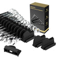 DEHOYI 48 pcs Premium MAGNETIC Modular Wrench Organizer System- Wrench Rack with Metric&SAE Labels, Tool Storage Holder. Gift for mechanics (Black) - style: Magnetic(48 pcs Black)