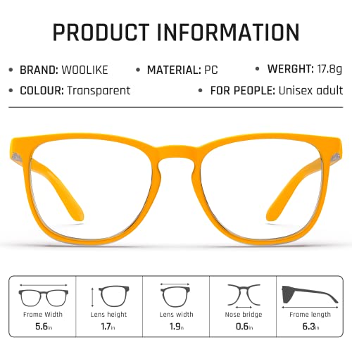 Stylish Safety Glasses, Clear Anti-Fog Anti-Scratch Protective Glasses For Men And Women - color: Egg Yellow
