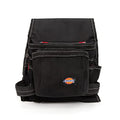 Dickies 8-Pocket Canvas Tool and Utility Pouch for Work Belts, Fastener Pocket, Hammer Loops, 2-inch Belt Loop, Black - color: Black