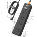 Outdoor Power Strip Weatherproof, 10FT Extension Cord with 4 Outlets - size: 10FT