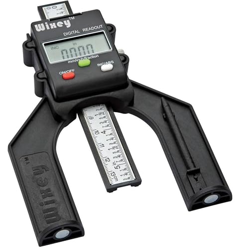 Wixey Mini Digital Height Gauge for Router Table & Table Saw Measuring Tool
