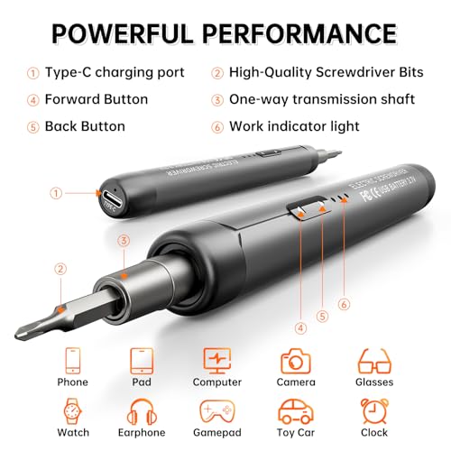 ANVANNA 88-IN-1 Mini Electric Screwdriver Set is a comprehensive electric precision tool kit designed for electronics repair and DIY projects. - style: Pro Grey